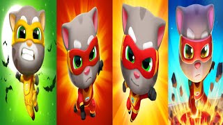 Talking Tom Hero Dash Halloween Update VS Jungle World VS Dragoland VS Snowball VS Pyramids Gameplay screenshot 4