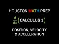Position, Velocity, and Acceleration Quiz