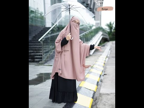 Tutorial Pake French Khimar Instant, French Khimar Karet