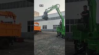 Si unlike the all-in-one crane and excavation machine, the two-end busy truck-mounted crane, the