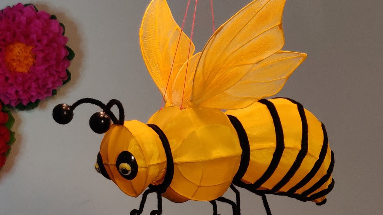 DIY Bee Lantern / 小蜜蜂燈籠制作