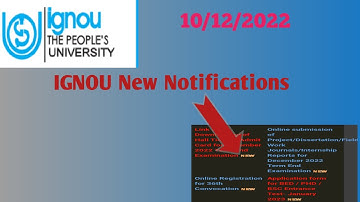 IGNOU New Notifications||IGNOU update||@thatwasopenstudy2717