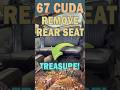 How to Remove a Barracuda Rear Seat (Treasure Hunt Inside 😳)