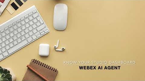 Webex AI Agent | Know your Dashboard