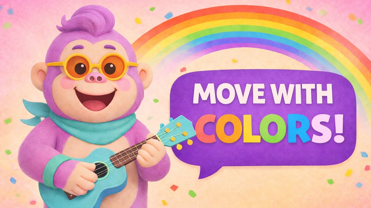 Move with the Colors | Dance & Learn Colors for Toddlers | Bubble Pop Friends