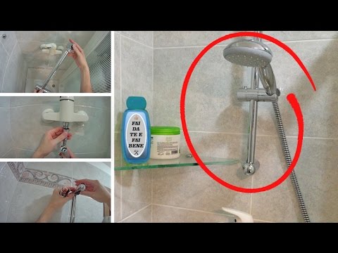 Saliscendi doccia adattamento e montaggio (Grohe New Tempesta Set Asta Doccia)