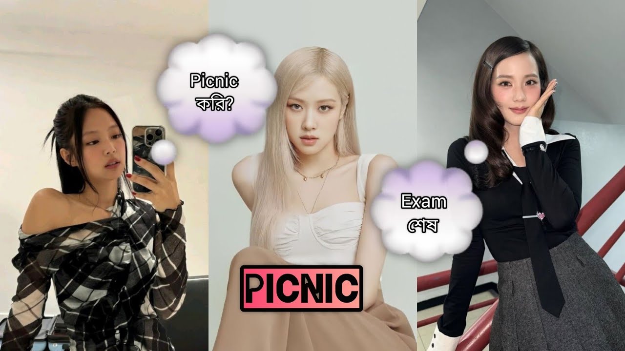 Blackpink যখন picnic করে.#blackpinkfunny #New year special#kpop #kpop_Norin_Bp.