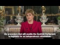 Scottish independence: Nicola Sturgeon announces second referendum plans