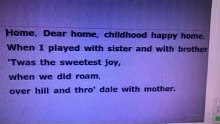 Video thumbnail of "Dreaming of Home and Mother - John P  Ordway (lyrics)"