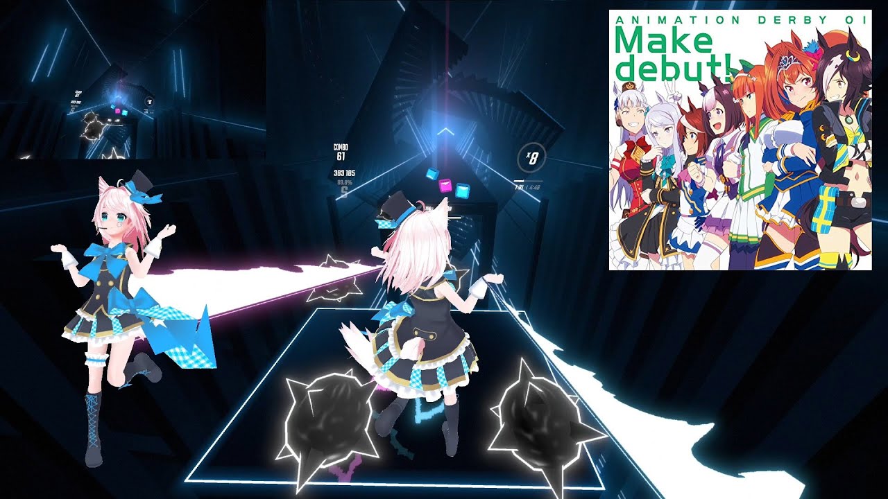 Beat Saber Make Debut Uma Musume Pretty Derby Op Youtube