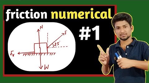 friction in engineering mechanics numerical problem in Hindi