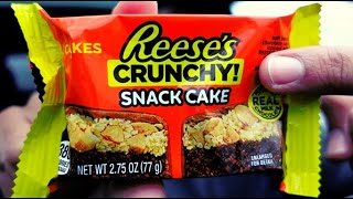 Reeses Crunchy Snack Cake Review - Crunchy Or Creamy Peanut Er?