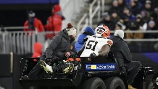 Download lagu Browns' Mike Hall Jr. carted off field with scary knee injury vs Ravens | Mike Hall Jr injury