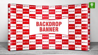 How to make BACKDROP BANNER || In Hindi || Shashi Rahi