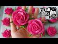 How to Make Steamed Rose Buns | Soft &amp; Fluffy Flower Mantou Recipe