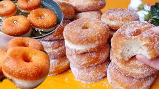 Soft and fluffy donut recipe 🥯 A very delicious donut recipe without moulds