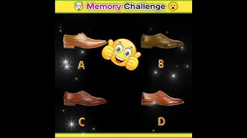 Brain 🧠 Exercise| Guess The Correct One| Memory Test Puzzles| #shorts #puzzle