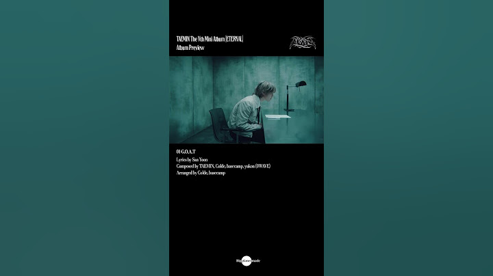 태민 (TAEMIN) - The 5th Mini Album 'ETERNAL' Album Preview 01. G.O.A.T