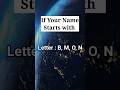 If Your Name Starts With B M O N Then Shorts Funfacts Facts mp3