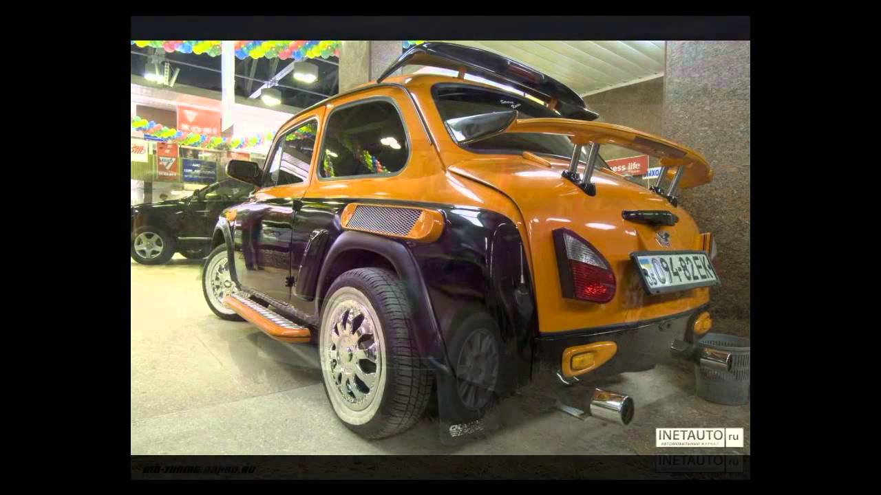 crazy Russian tuning of a car сумашедший русский тюнинг авто