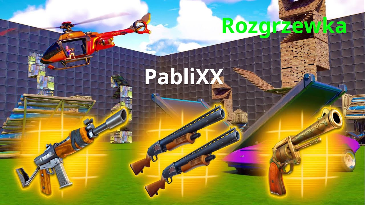 Rozgrzewka , 1v1 every gun Fortnite :))