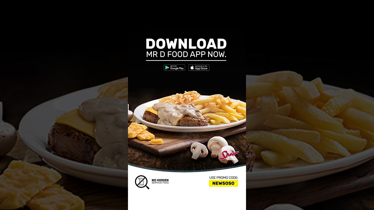 Get R50 Off Your First 2 Mr D Food Orders. Promo Code NEW5050