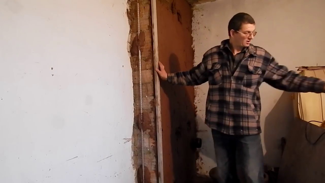 Штукатурка печки./ Установка маяков на откосы печки. Часть 1 - YouTube
