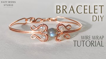 Wire Wrap Bracelet Tutorial | DIY Bracelet| Easy Bangle |DIY Jewelry |How to make