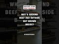 Why Ground Beef Turns Brown Inside but Stays Red Outside?