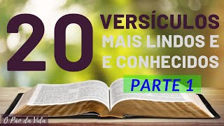 20 VERSÍCULOS MAIS LINDOS E CONHECIDOS DA BÍBLIA | Parte 1 de 3
