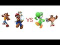 mugen Mario/Crash vs yoshi/crunch