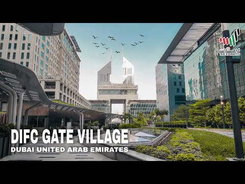 DIFC Gate Village | 4K Walking Tour | Gate Avenue Dubai | Dubai UAE