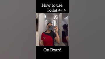 How to use Toilet in Flight 🚽 | Flight me Toilet kaise use krein | #cabincrew #vlog #ytshorts #yt