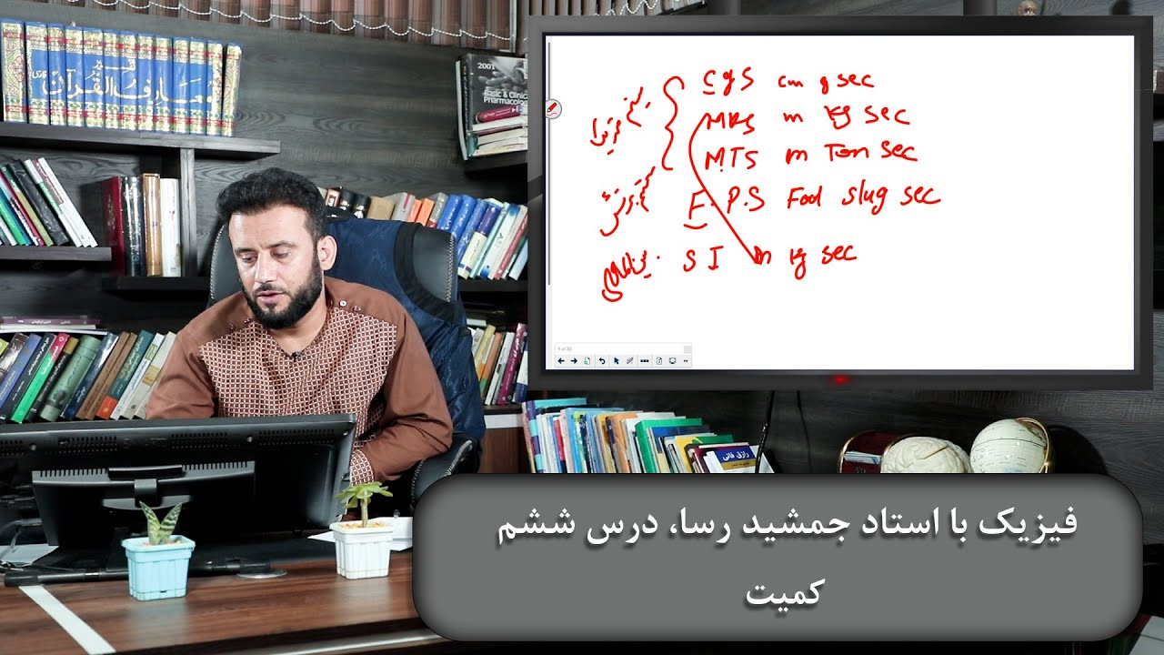 موضوع درس: کمیت - دروس فیزیک با استاد جمشید رسا - درس ششم