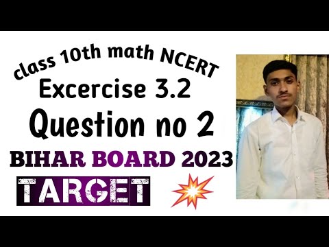 class 10th math exercise 3.2 Question no 2 solution #math #solutions # ...