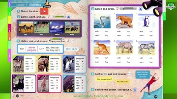 Everybody up 1 - Unit 6 - The zoo - Lesson 4 - Abilities