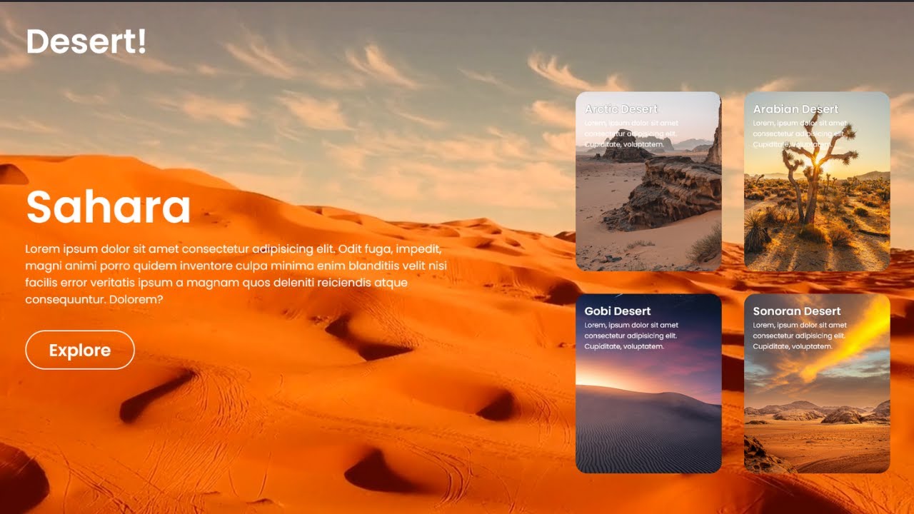 How to Build a Video Background Website Header Using HTML & CSS Step By ...