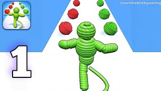 Rope Man Run - Yarn Hero Game: Gameplay Walkthrough Part 1 (Android,iOS) screenshot 4