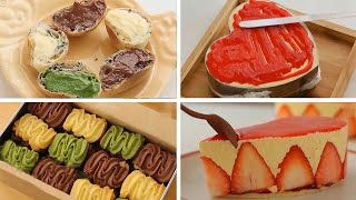 ASMR|Matcha Cookies & Half-cooked Cheese|Afternoon Tea|Creative Recipes|Cake Story|Cooking screenshot 3