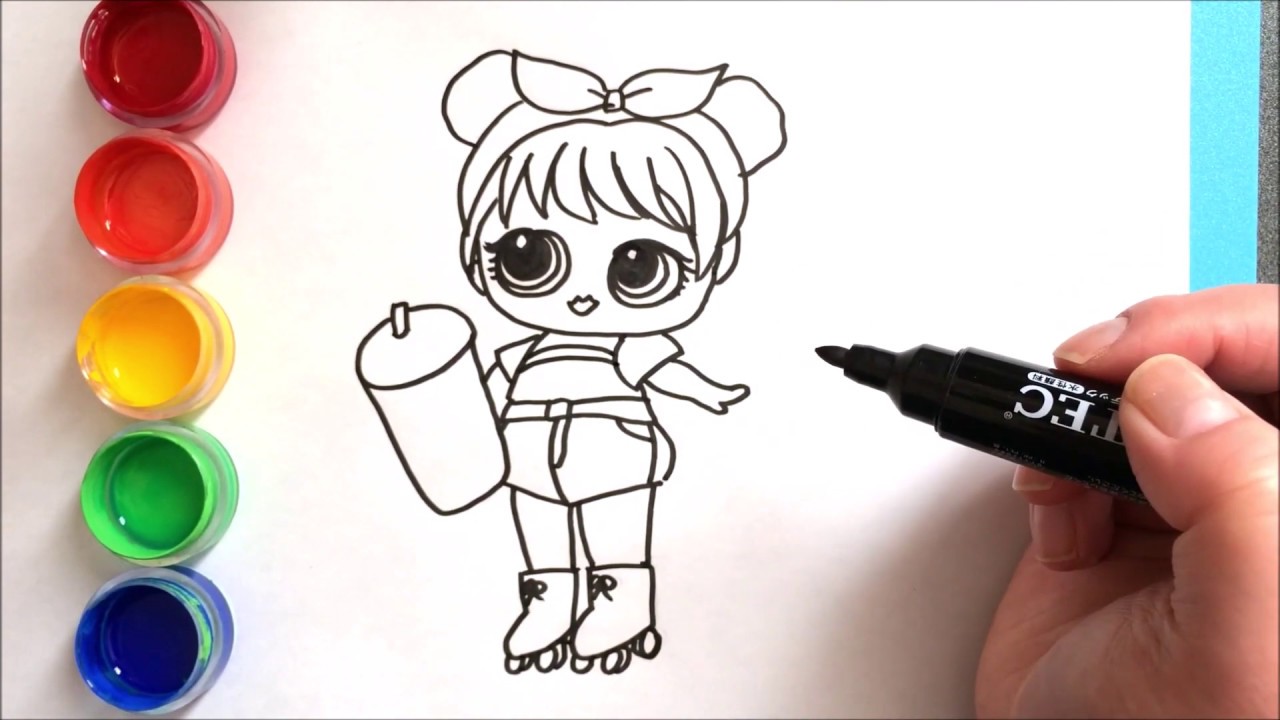 L O L サプライズ お絵描き ぬりえ Lol Surprise Coloring And Drawing For Kids Youtube