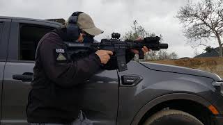 Ferdie SY fires FERFRANS SOAR-P Tactical AR SBR on FULL-AUTO at the Range!