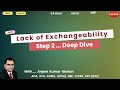 Lack of Exchangeability | Step 2 With Case Studies | CA Final | ACCA | SBR | FR | IFRS | Part 4
