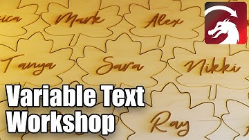 Workshop - Unique Place Cards with Variable Text