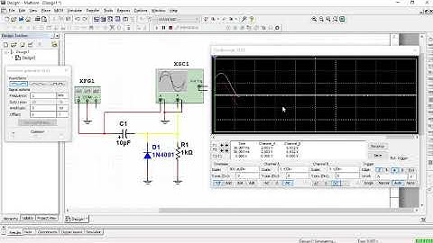 Simulasi multisim 14 Rangkaian Clamper dan Kapasitor sebagai pengganti fungsi tegangan bias tgs 3.12