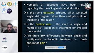 Single visit vs Multi visits in endodontics
