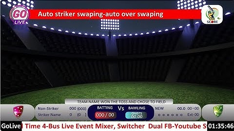 Cricket scoreboard | cricket scoring system | Automated Score | cricket scoring for Golive,spotlive