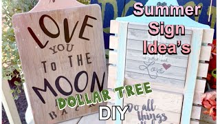 DOLLAR TREE DIY | OUTDOOR CUTTING BOARD SIGNS |Using cutting boards I made 2 outdoor farmhouse Signs
