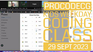 ProCodeCG Kids Weekday Coding Class - Friday - 29 September 2023