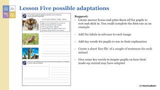 Unit Tutorial for Primary Science, Year 6, Unit 3: Evolution and Inheritance (Part 2)
