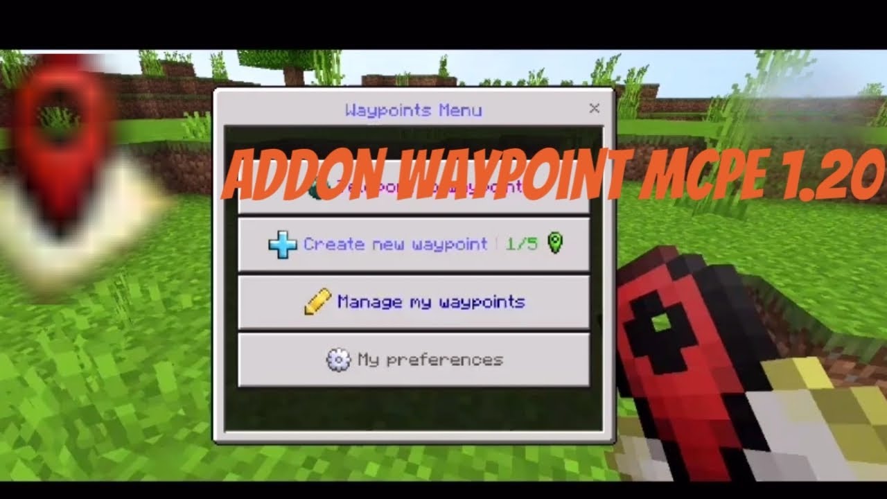 addon multiplayer waypoint mcpe 1.20+ 